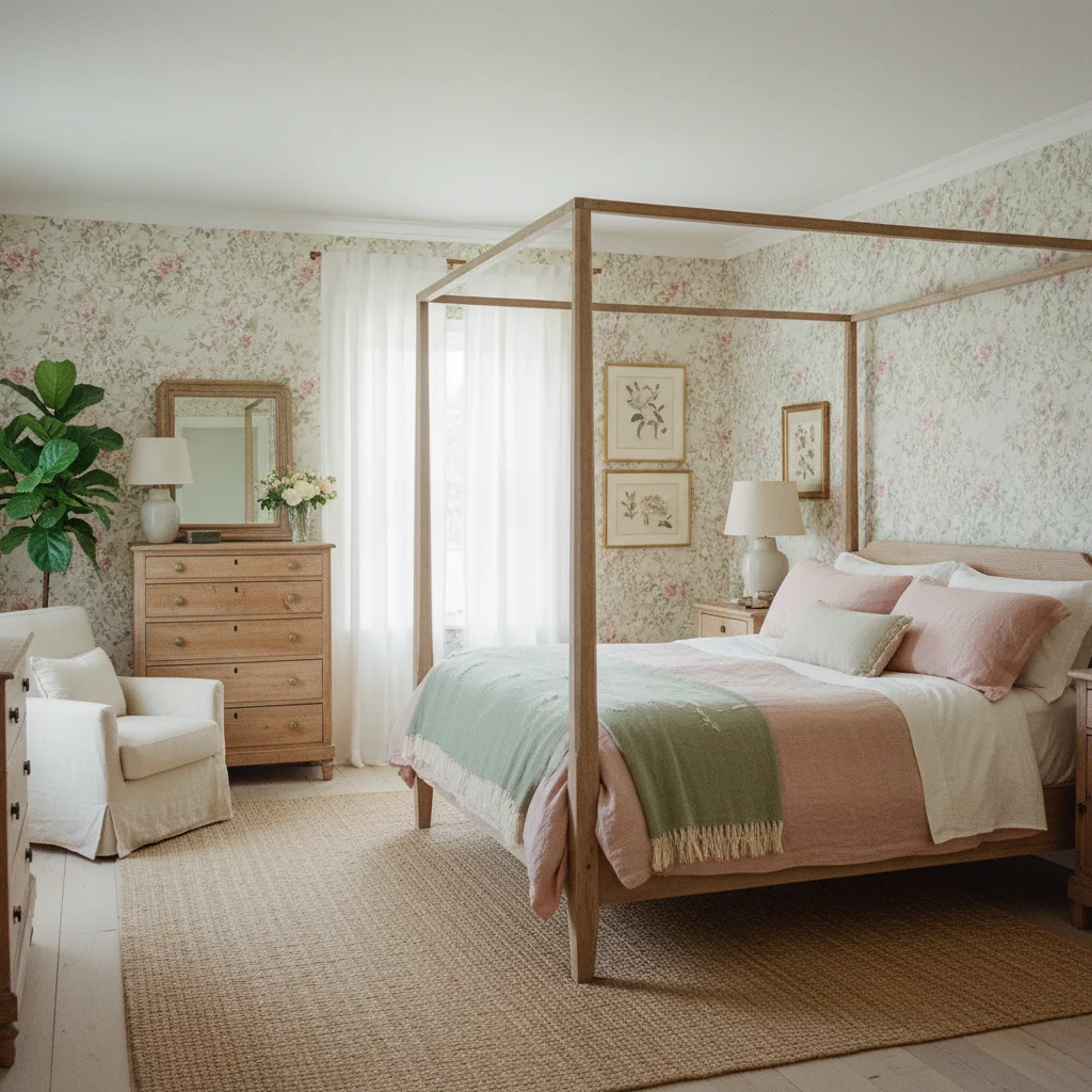 Papier peint floral : amener le jardin à l'intérieur